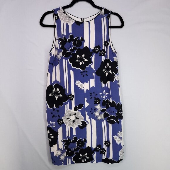 Anthropologie Maeve Canna Silk Shift Mini Dress Size 2 Floral Sleeveless Lined - Picture 1 of 10
